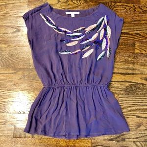 LC Lauren Conrad Embellished Top